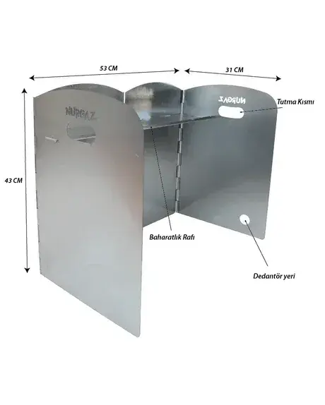 Nurgaz Portatif Kamp Ocak Rüzgarlığı