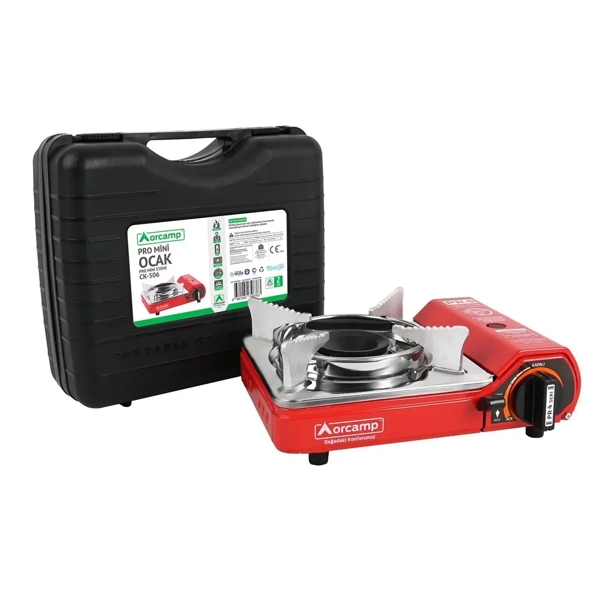 Orcamp Tekli Mini Portatif Kamp Ocak