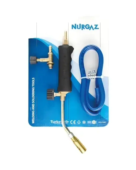 Propan Tav Ve Kaynak Seti 17 Mm Başlıklı Pürmüz Hortum Kelepçe Musluk Dahil