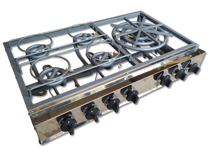 3 Yanışlı + 4 Porsiyonlu CE Belgeli Emniyet Sistemli Künefe Pişirim Ocağı