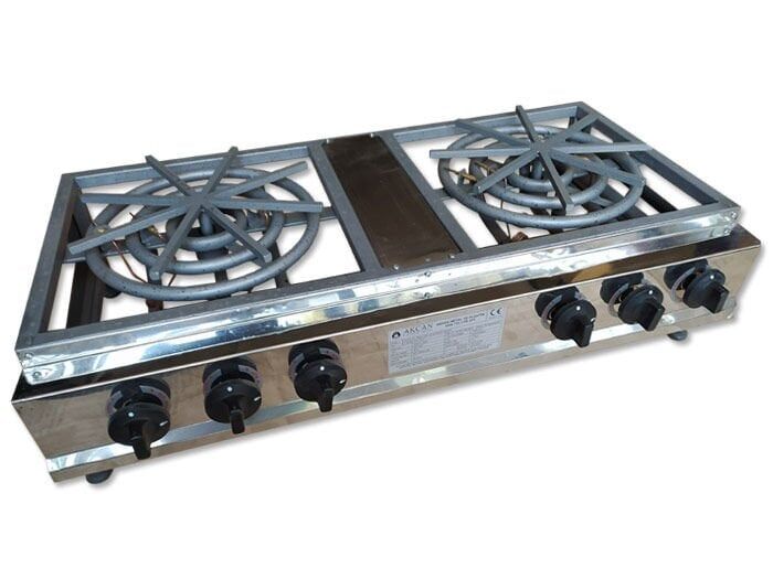 3 Yanışlı İkili CE Belgeli Emniyet Sistemli Künefe Pişirim Ocağı