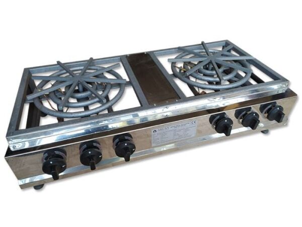 3 Yanışlı İkili CE Belgeli Emniyet Sistemli Künefe Pişirim Ocağı