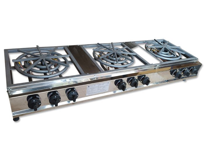 3 Yanışlı Üçlü CE Belgeli Emniyet Sistemli Künefe Pişirim Ocağı