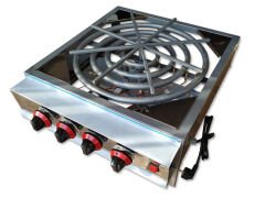 4 Yanışlı Tekli CE Belgeli Emniyet Sistemli Motorlu Künefe & Su Böreği Pişirim Ocağı