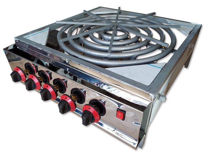 5 Yanışlı Tekli CE Belgeli Emniyet Sistemli Motorlu Künefe & Su Böreği Pişirim Ocağı