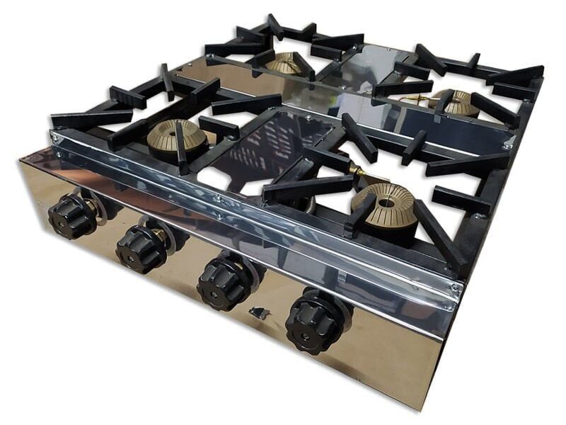 0 No Dörtlü Profil CE Belgeli Emniyet Sistemli Set Üstü Pişirim Ocağı