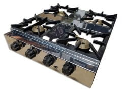 0 No Dörtlü Profil CE Belgeli Emniyet Sistemli Set Üstü Pişirim Ocağı