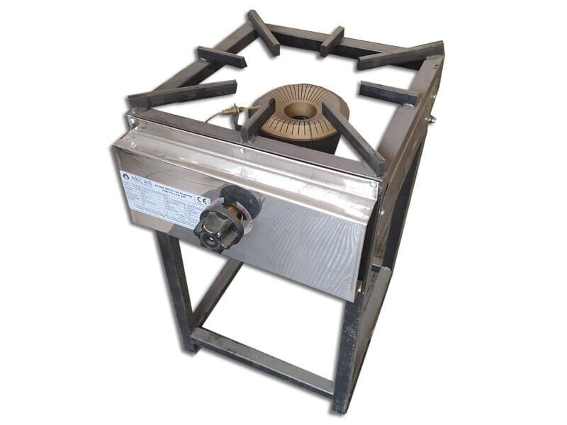 2 No Tekli Profil CE Belgeli Emniyet Sistemli Ayaklı Pişirim Ocağı