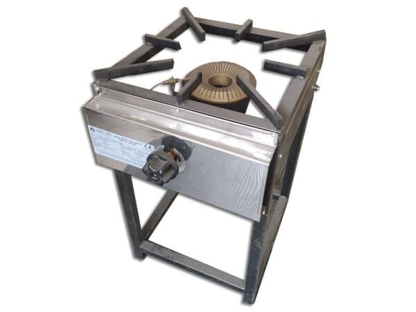 2 No Tekli Profil CE Belgeli Emniyet Sistemli Ayaklı Pişirim Ocağı