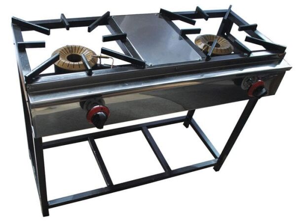 2 No İkili Profil CE Belgeli Emniyet Sistemli Ayaklı Pişirim Ocağı