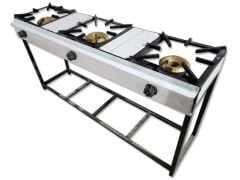 2 No Üçlü Profil CE Belgeli Emniyet Sistemli Ayaklı Pişirim Ocağı