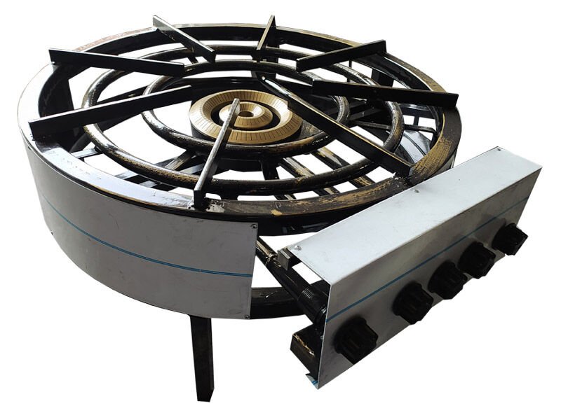 5 Yanışlı Profil CE Belgeli Emniyet Sistemli Ayaklı Konya Pilav Pişirim Ocağı