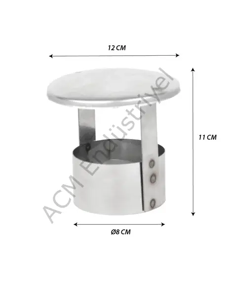 Campout Paslanmaz Baca Şapkası