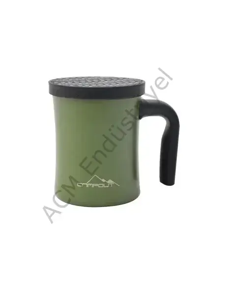Campout Çift Katmanlı Termos Kupa Yeşil