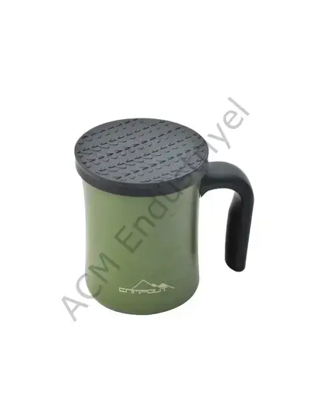 Campout Çift Katmanlı Termos Kupa Yeşil