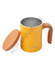 Campout Çift Katmanlı Termos Kupa Sarı