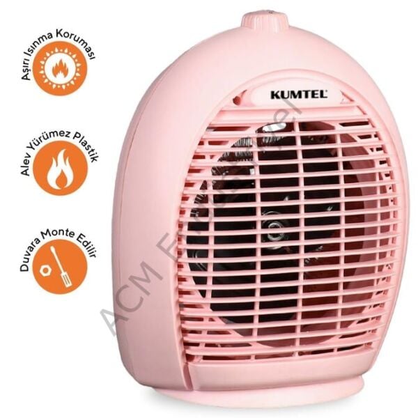 Kumtel Pembe Fanlı Isıtıcı 2000 W LX-6331