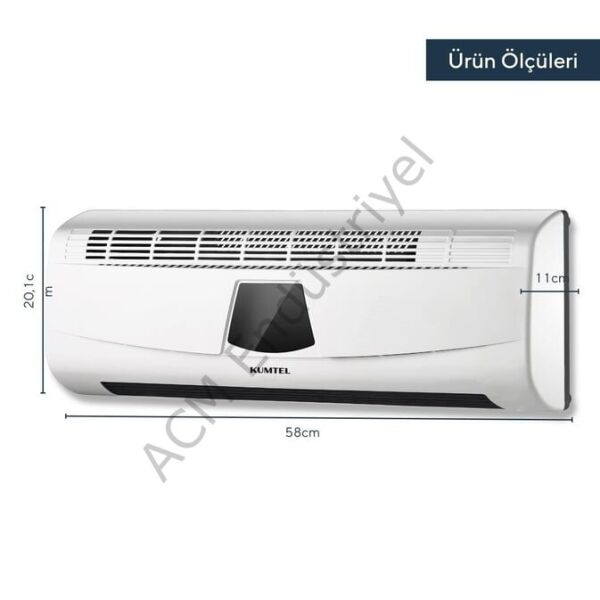 Kumtel Duvara Monte Elektrikli PTC Isıtıcı HDM-02