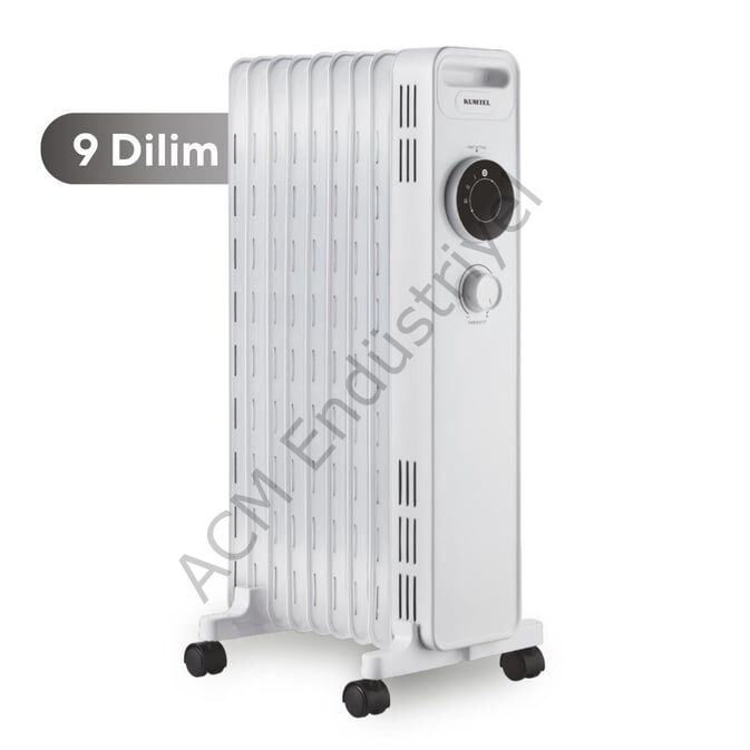 Kumtel 9 Dilim Beyaz Radyatör Kum-1225S