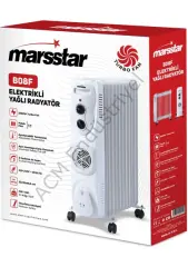 Marsstar Turbo Fanlı 11 Dilim Elektrikli Yağlı Radyatör, 2500 Watt Petek Isıtıcı B08F