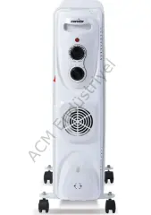 Marsstar Turbo Fanlı 11 Dilim Elektrikli Yağlı Radyatör, 2500 Watt Petek Isıtıcı B08F