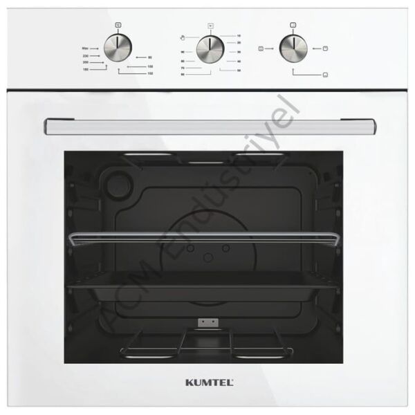 Kumtel Dizayn Beyaz Cam Ankastre Set