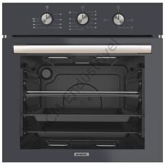 Kumtel Dizayn Antrasit (Gri) Cam Ankastre Set