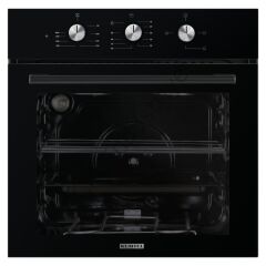 Kumtel Dizayn Siyah Cam Ankastre Set