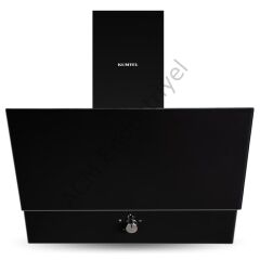 Kumtel Kristal Siyah Cam Ankastre Set