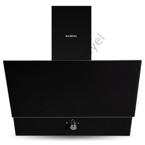 Kumtel Kristal Siyah Cam Ankastre Set