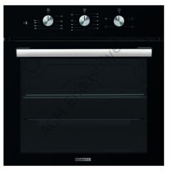 Kumtel Kristal Siyah Cam Ankastre Set