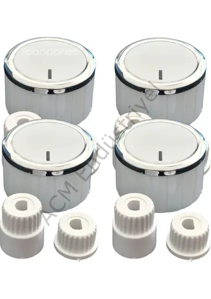 Ankastre Set Üstü ve Ocak Üniversal 4 Lü Düğme Takımı