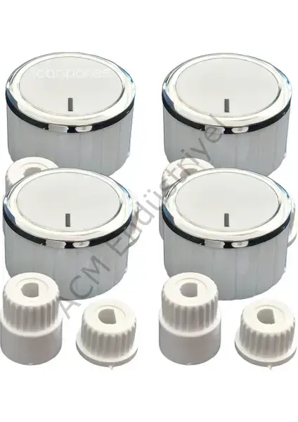 Ankastre Set Üstü ve Ocak Üniversal 4 Lü Düğme Takımı