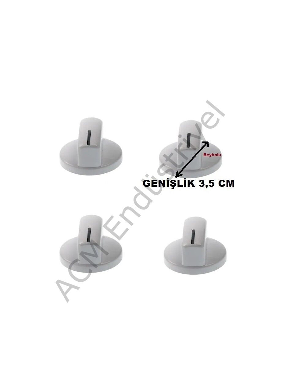 Ankastre Set Üstü ve Ocak Üniversal 4 Lü Düğme Takımı