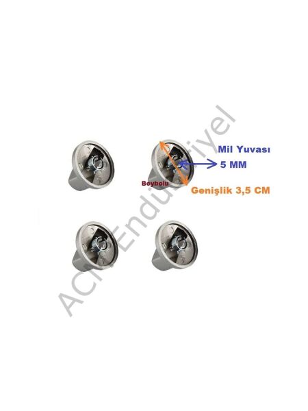 Ankastre Set Üstü ve Ocak Üniversal 4 Lü Düğme Takımı