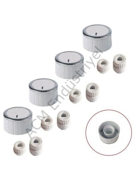 Ankastre Set Üstü ve Ocak Üniversal 4 Lü Düğme Takımı