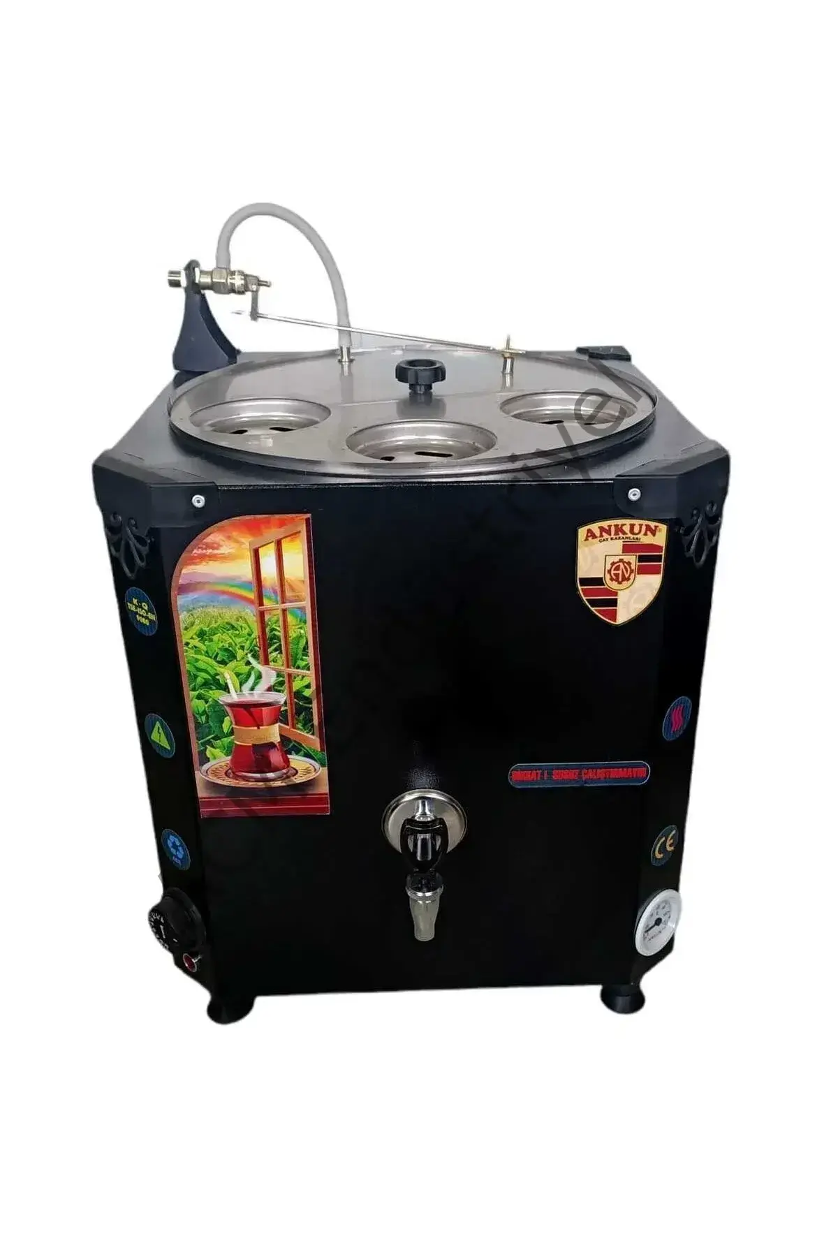 3 Demlikli Statik Çay Robotu