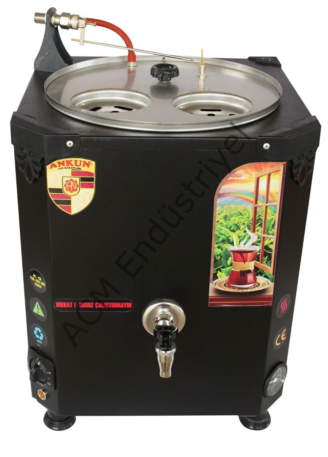 2 Demlikli Statik Çay Robotu