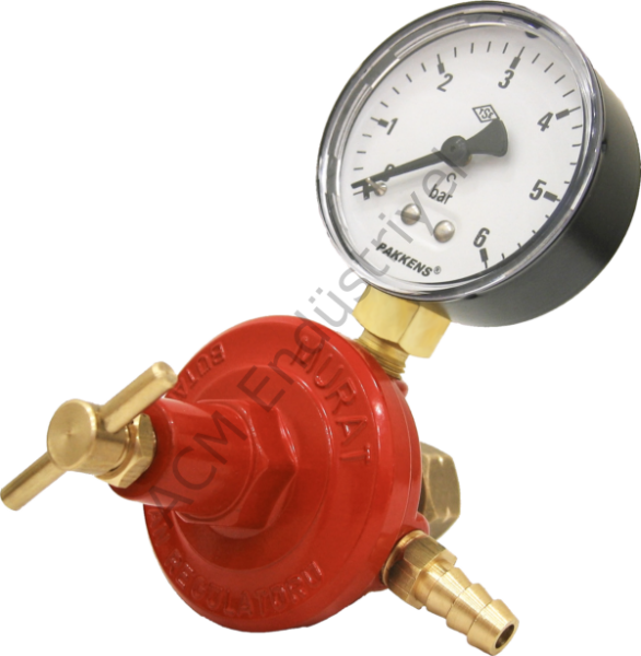 Murat Manometreli Yüksek Basınç (Sanayi) Saatli Regülatör